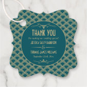 ヴィンテージ1920年代アールデコギャツビー結婚ズコレクション フェイバータグ (正面)