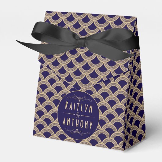 ヴィンテージ1920年代アールデコギャツビー結婚ズコレクション フェイバーボックス (正面サイド)