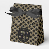 ヴィンテージ1920年代アールデコギャツビー結婚ズコレクション フェイバーボックス (正面サイド)