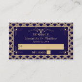 ヴィンテージ1920年代アールデコギャツビー結婚ズコレクション プレイスカード (正面)