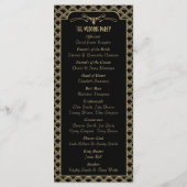 ヴィンテージ1920年代アールデコギャツビー結婚ズコレクション プログラム (裏面)