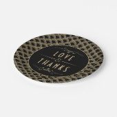 ヴィンテージ1920年代アールデコギャツビー結婚ズコレクション ペーパープレート (アングル)