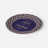 ヴィンテージ1920年代アールデコギャツビー結婚ズコレクション ペーパープレート (アングル)