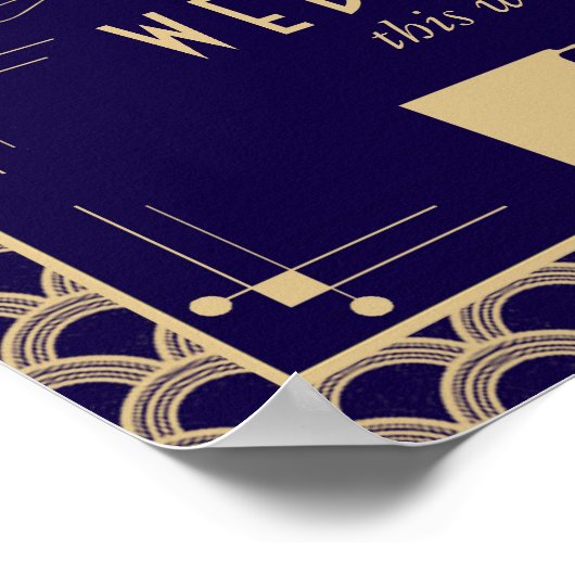 ヴィンテージ1920年代アールデコギャツビー結婚ズコレクション ポスター (角)