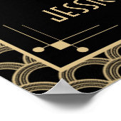 ヴィンテージ1920年代アールデコギャツビー結婚ズコレクション ポスター (角)