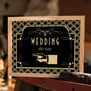 ヴィンテージ1920年代アールデコギャツビー結婚ズコレクション ポスター