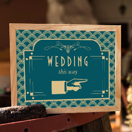 ヴィンテージ1920年代アールデコギャツビー結婚ズコレクション ポスター