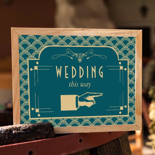 ヴィンテージ1920年代アールデコギャツビー結婚ズコレクション ポスター