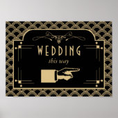 ヴィンテージ1920年代アールデコギャツビー結婚ズコレクション ポスター (正面)