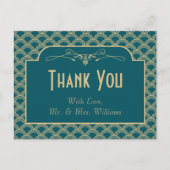 ヴィンテージ1920年代アールデコギャツビー結婚ズコレクション ポストカード (正面)