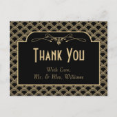 ヴィンテージ1920年代アールデコギャツビー結婚ズコレクション ポストカード (正面)