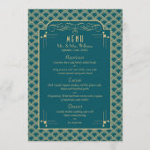 ヴィンテージ1920年代アールデコギャツビー結婚ズコレクション メニュー (正面)