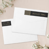 ヴィンテージ1920年代アールデコギャツビー結婚ズコレクション ラップアラウンドラベル