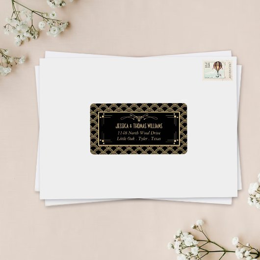 ヴィンテージ1920年代アールデコギャツビー結婚ズコレクション ラベル