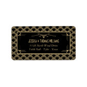 ヴィンテージ1920年代アールデコギャツビー結婚ズコレクション ラベル (正面)