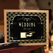 ヴィンテージ1920年代アールデコギャツビー結婚ズコレクション 箔ポスター