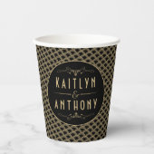 ヴィンテージ1920年代アールデコギャツビー結婚ズコレクション 紙コップ (正面)
