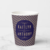 ヴィンテージ1920年代アールデコギャツビー結婚ズコレクション 紙コップ (正面)