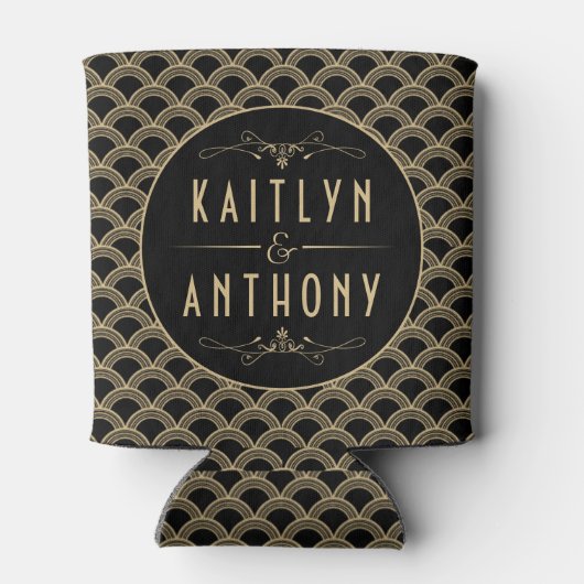 ヴィンテージ1920年代アールデコギャツビー結婚ズコレクション 缶クーラー (裏面)