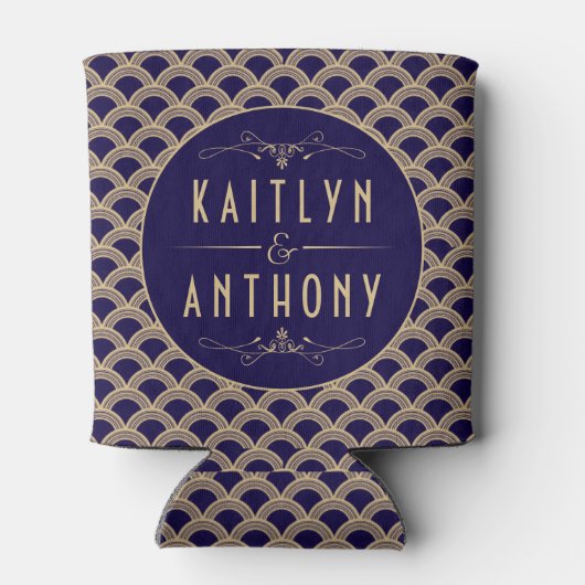 ヴィンテージ1920年代アールデコギャツビー結婚ズコレクション 缶クーラー (裏面)