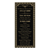 ヴィンテージ1920年代アールデコギャツビー結婚式 プログラム (正面)