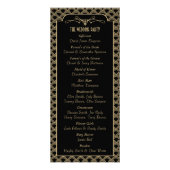 ヴィンテージ1920年代アールデコギャツビー結婚式 プログラム (裏面)