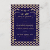 ヴィンテージ1920年代アールデコギャツビー結婚詳細 エンクロージャーカード (正面)