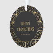 ヴィンテージ1920年代アールデコメリークリスマス オーナメント (正面)