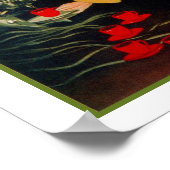 ヴィンテージ1920年代イタリアンコーヒーマシンと ポスター (角)