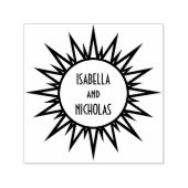 ヴィンテージ1920年代エレガントのシンプル結婚カップル名 セルフインキングスタンプ (デザイン)