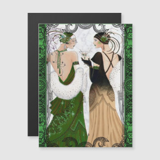 ヴィンテージ1920年代クリスマスマルティニフラッパー女性