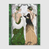 ヴィンテージ1920年代クリスマスマルティニフラッパー女性 (正面)