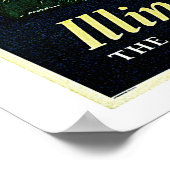 ヴィンテージ1920年代シカゴビーチ旅行広告 ポスター (角)