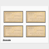 ヴィンテージ1920年代スペークアシーDIY結婚のワインラベル 長方形シール (シート)