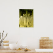 ヴィンテージ1920年代フラッパー女ポップ・アートのの子アート「モス」 ポスター (キッチン)