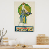 ヴィンテージ1920年代プリントアダムズフルーツガム ポスター (キッチン)