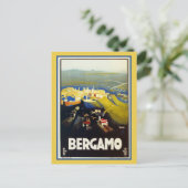 ヴィンテージ1920年代ベルガモイタリアン旅行 ポストカード (スタンド正面)