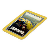 ヴィンテージ1920年代ベルガモイタリアン旅行 マグネット (左側)