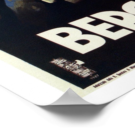 ヴィンテージ1920年代ベルガモ旅行イタリアンポスター ポスター (角)