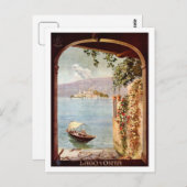 ヴィンテージ1920年代ラゴドルタ旅行イタリアンポスター ポストカード (正面/裏面)