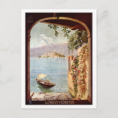 ヴィンテージ1920年代ラゴドルタ旅行イタリアンポスター ポストカード (正面)