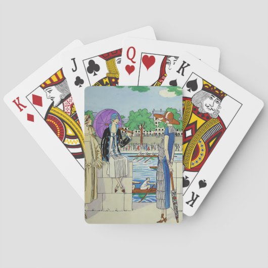 ヴィンテージ1920年代レディースアットクルーレースレガッタ トランプ (裏面)