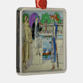 ヴィンテージ1920年代レディースアットクルーレースレガッタ メタルオーナメント (右)