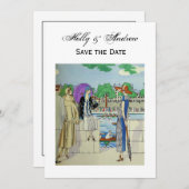 ヴィンテージ1920年代レディースアットクルーレースレガッタ 招待状 (正面/裏面)