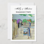 ヴィンテージ1920年代レディースアットクルーレースレガッタ 招待状 (正面)