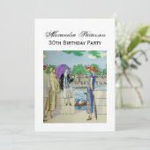 ヴィンテージ1920年代レディースアットクルーレースレガッタ 招待状 (スタンド正面)