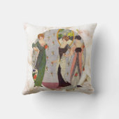 ヴィンテージ1920年代レディースファッション クッション (裏面)