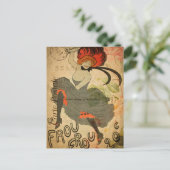 ヴィンテージ1920年代レトロ女性ダンサーフローラフランスの ポストカード (スタンド正面)