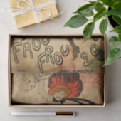 ヴィンテージ1920年代レトロ女性ダンサーフローラフランスの 薄葉紙 (ギフト)