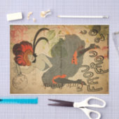 ヴィンテージ1920年代レトロ女性ダンサーフローラフランスの 薄葉紙 (クラフト)